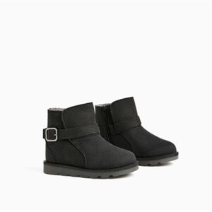ZARA KIDS 100% LEATHER WARM LINED BOOTS NEW & TAGS US 6